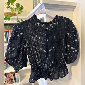 Blue and white top bought at anthropology